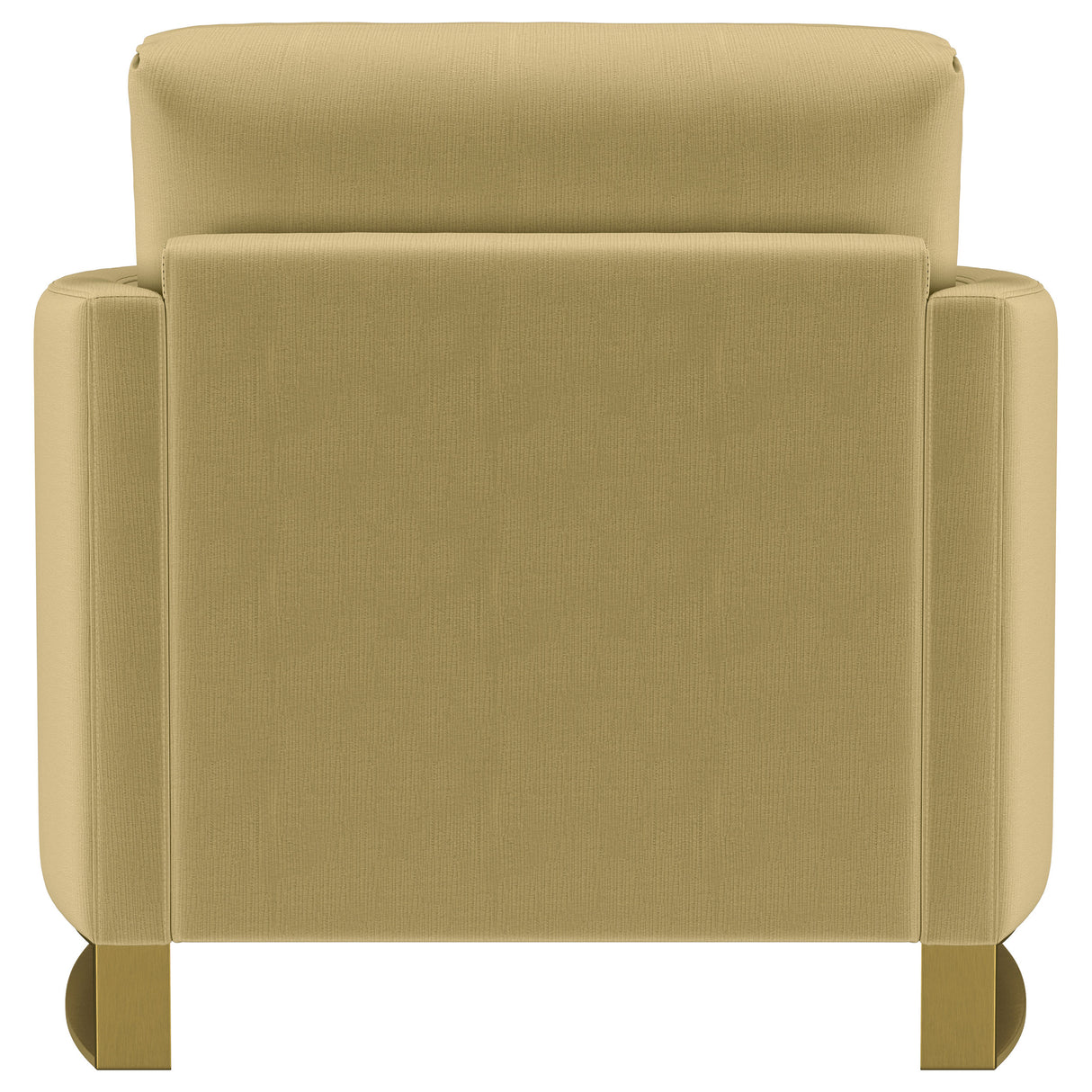Corliss Upholstered Curved Track Arm Chair Camel