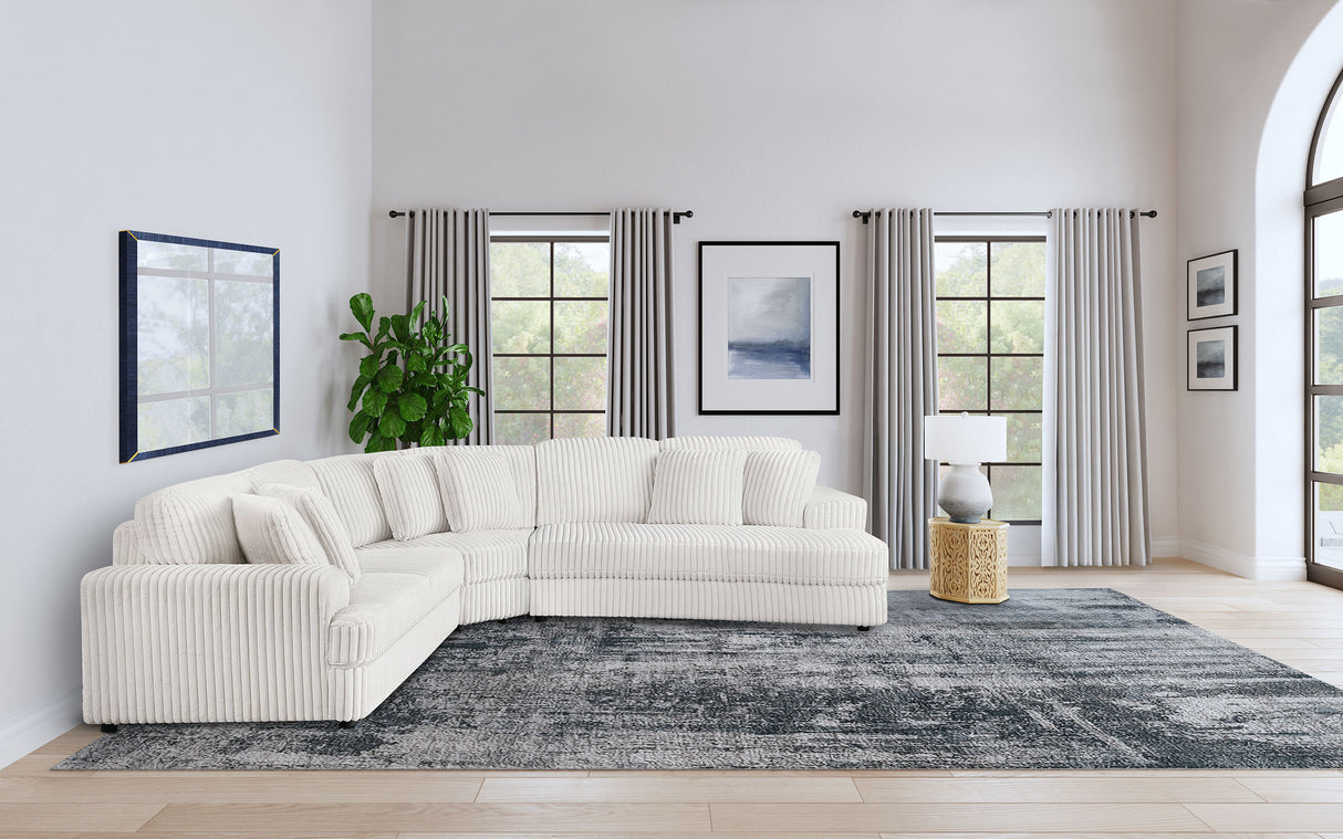 Furniture City Houma - Coaster - Emberson 3-piece Upholstered Modular Sectional Sofa Ivory - 508851-S3