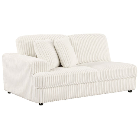 Furniture City Houma - Coaster - Emberson Upholstered LAF Loveseat Ivory - 508851