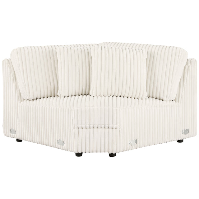 Furniture City Houma - Coaster - Emberson Upholstered Wedge Ivory - 508852
