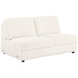 Furniture City Houma - Coaster - Emberson Upholstered Armless Loveseat Ivory - 508853