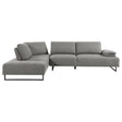 Furniture City Houma - Coaster - Arden Upholstered Sectional Sofa with Adjustable Back Taupe - 508888