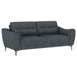 Furniture City Houma - Coaster - Nolan Upholstered Sloped Track Arm Sofa Charcoal - 509281