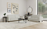 Furniture City Houma - Coaster - Deerhurst 2-piece Upholstered Track Arm Sofa Set Greige - 509647-S2