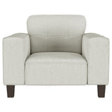 Deerhurst 3-piece Upholstered Track Arm Sofa Set Greige