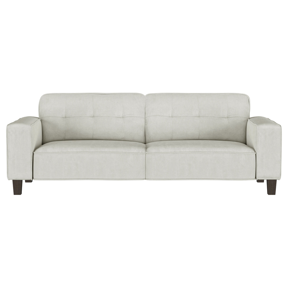 Deerhurst Upholstered Track Arm Tufted Sofa Greige