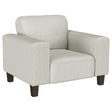 Furniture City Houma - Coaster - Deerhurst Upholstered Track Arm Tufted Accent Chair Greige - 509649