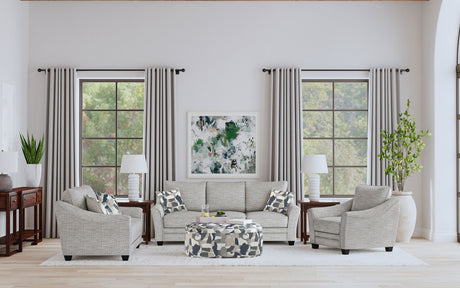 Furniture City Houma - Coaster - Tomkins 3-piece Boucle Upholstered Sofa Set Light Grey - 509671-S3