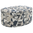 Furniture City Houma - Coaster - Tomkins Oval Upholstered Storage Ottoman Indigo Blue - 509674