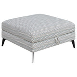 Furniture City Houma - Coaster - Clint Square Upholstered Tufted Storage Ottoman Aloe - 509807