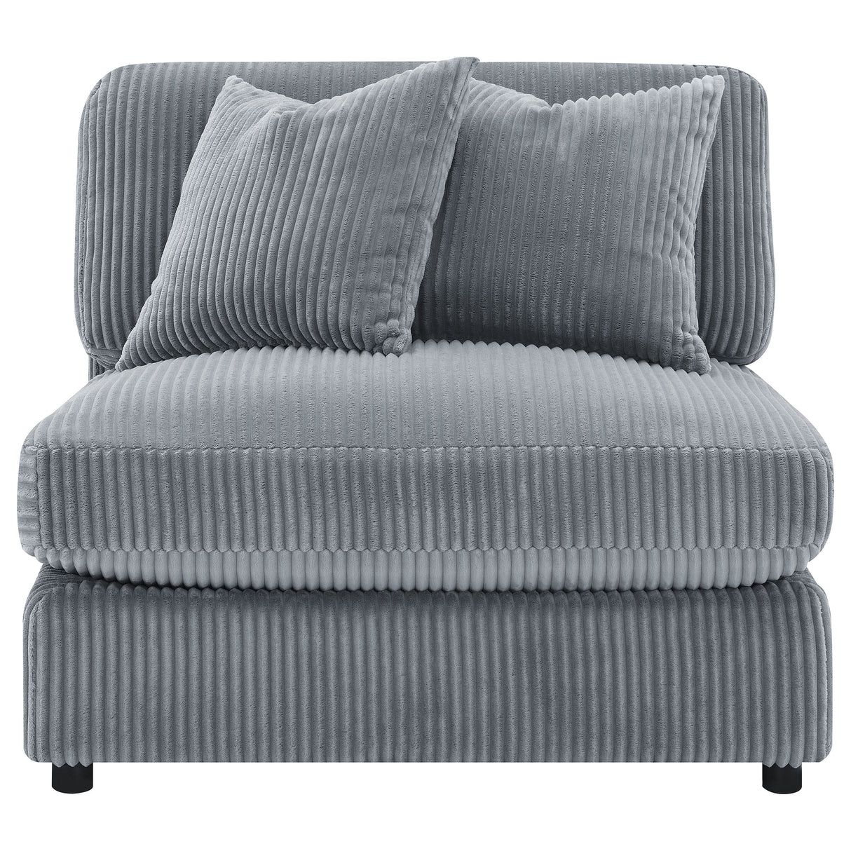 Blaine Upholstered Reversible Chaise Sectional Sofa Fog
