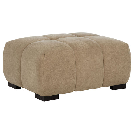 Furniture City Houma - Coaster - Octavia Upholstered Rectangular Ottoman Camel - 509964