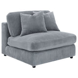 Furniture City Houma - Coaster - Blaine Upholstered Armless Chair Fog - 509997