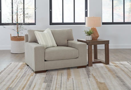 Furniture City Houma - Ashley Furniture - Maggie Oversized Chair - Chair and a Half / Flax - 5200423