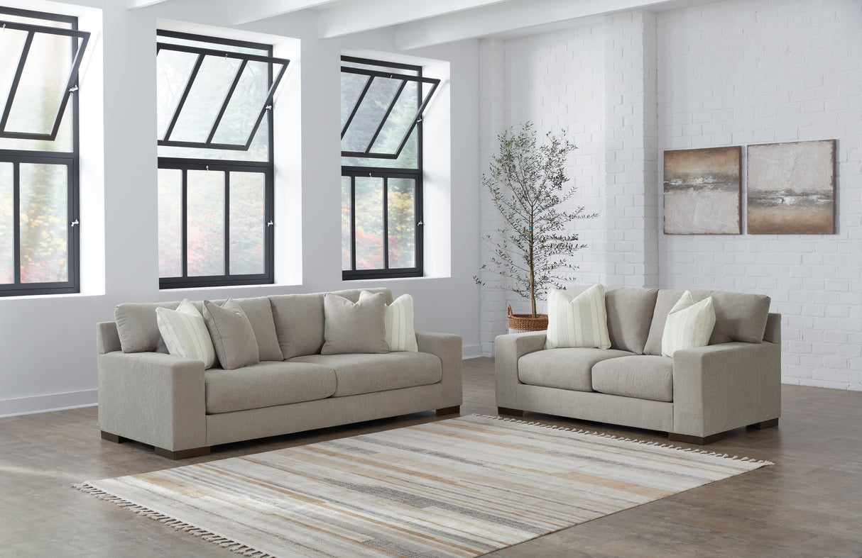 Furniture City Houma - Ashley Furniture - Maggie Sofa and Loveseat - Sofa and Loveseat / Flax - 52004U1
