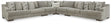Furniture City Houma - Ashley Furniture - Bayless 5-Piece Sectional - LAF 5-Piece Sectional / Smoke - 52304S3