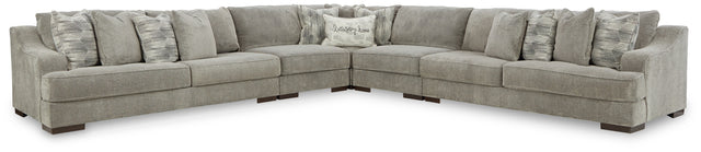 Furniture City Houma - Ashley Furniture - Bayless 5-Piece Sectional - LAF 5-Piece Sectional / Smoke - 52304S3