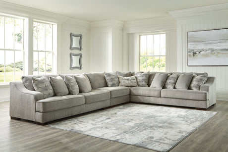 Furniture City Houma - Ashley Furniture - Bayless 4-Piece Sectional - LAF 4-Piece Sectional / Smoke - 52304S2