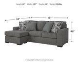 Gardiner Sofa Chaise and Ottoman