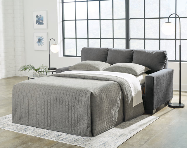 Furniture City Houma - Ashley Furniture - Rannis Full Sofa Sleeper - Full Sofa Sleeper / Pewter - 5360236