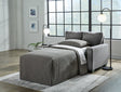 Furniture City Houma - Ashley Furniture - Rannis Twin Sofa Sleeper - Twin Sofa Sleeper / Pewter - 5360237