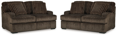 Furniture City Houma - Ashley Furniture - Aylesworth 2 Loveseats - 2 Loveseats - 53702U5