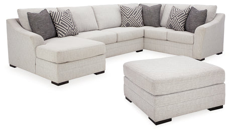 Furniture City Houma - Ashley Furniture - Koralynn 3-Piece Sectional and Oversized Accent Ottoman - 3-Piece Sectional and Oversized Accent Ottoman - 54102U1