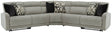 Furniture City Houma - Ashley Furniture - Colleyville 5-Piece Power Reclining Sectional - 5-Piece Power Reclining Sectional / Stone - 54405S6
