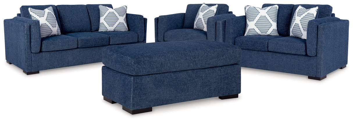 Evansley Sofa, Loveseat, Oversized Chair and Ottoman