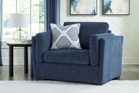 Furniture City Houma - Ashley Furniture - Evansley Oversized Chair - Chair and a Half / Navy - 5450223