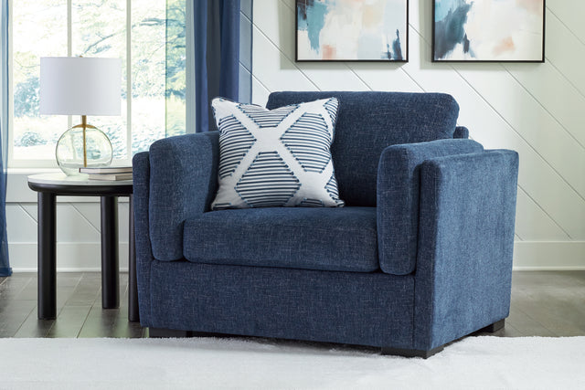 Furniture City Houma - Ashley Furniture - Evansley Oversized Chair - Chair and a Half / Navy - 5450223