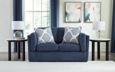 Furniture City Houma - Ashley Furniture - Evansley Loveseat - Loveseat / Navy - 5450235