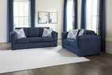 Furniture City Houma - Ashley Furniture - Evansley Sofa and Loveseat - Sofa and Loveseat / Navy - 54502U2