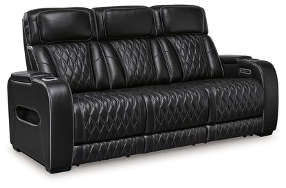 Boyington - 2 Pc. - Power Reclining Sofa And Loveseat - Black
