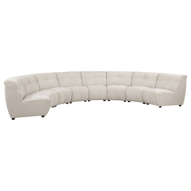 Furniture City Houma - Coaster - Charlotte 8-piece Upholstered Modular Sectional Sofa Ivory - 551300