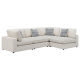 Furniture City Houma - Coaster - Serene 4-piece Upholstered Modular Sectional Sofa Beige - 551321-SETA