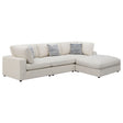 Furniture City Houma - Coaster - Serene 4-piece Upholstered Modular Sectional Sofa Beige - 551321-SETB