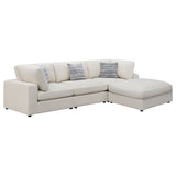 Furniture City Houma - Coaster - Serene 4-piece Upholstered Modular Sectional Sofa Beige - 551321-SETB