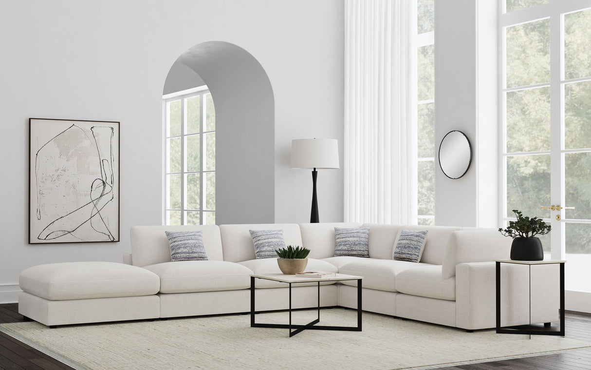 Furniture City Houma - Coaster - Serene 6-piece Upholstered Modular Sectional Sofa Beige - 551321-SET