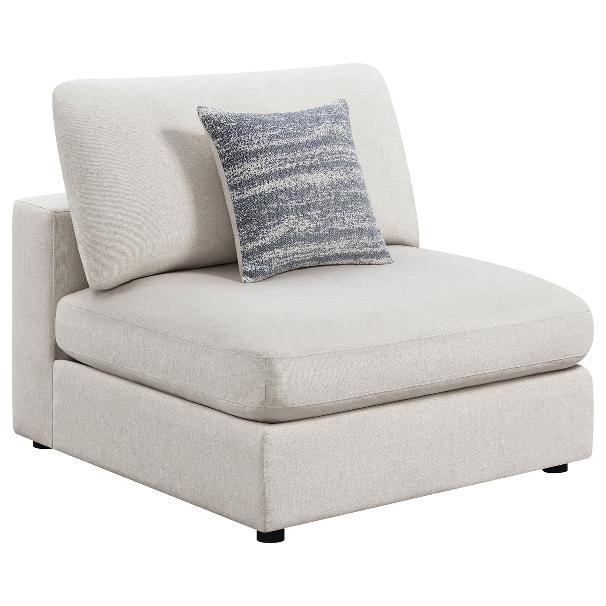 Furniture City Houma - Coaster - Serene Upholstered Armless Chair Beige - 551321