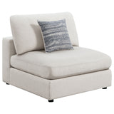 Furniture City Houma - Coaster - Serene Upholstered Armless Chair Beige - 551321