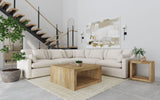 Furniture City Houma - Coaster - Hobson 5-piece Upholstered Modular Sectional Sofa Ivory - 551451-SETA