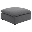 Furniture City Houma - Coaster - Hobson Square Upholstered Ottoman Charcoal - 551457
