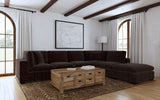 Furniture City Houma - Coaster - Lakeview 6-piece Upholstered Modular Sectional Chocolate - 551464-SET
