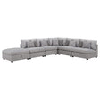 Furniture City Houma - Coaster - Cambria 6-piece Upholstered Modular Sectional Sofa Grey - 551511-S6A