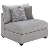 Cambria 6-piece Upholstered Modular Sectional Sofa Grey