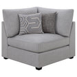 Furniture City Houma - Coaster - Cambria Upholstered Corner Grey - 551512