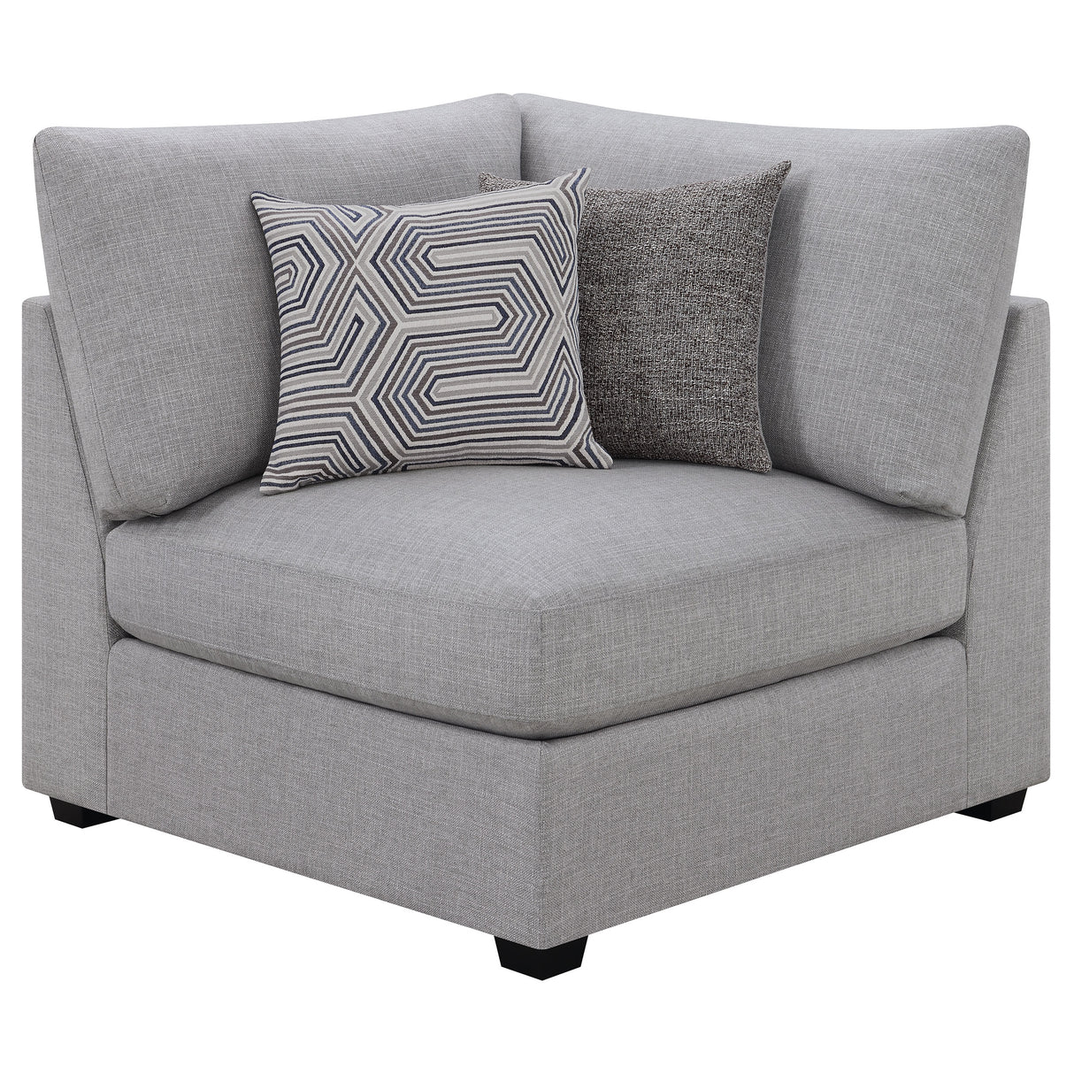 Furniture City Houma - Coaster - Cambria Upholstered Corner Grey - 551512