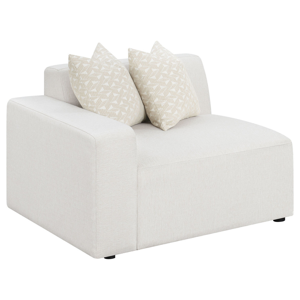 Furniture City Houma - Coaster - Freddie Upholstered LAF Chair Pearl - 551644LAF