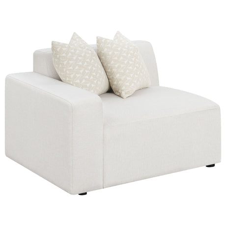 Furniture City Houma - Coaster - Freddie Upholstered LAF Chair Pearl - 551644LAF